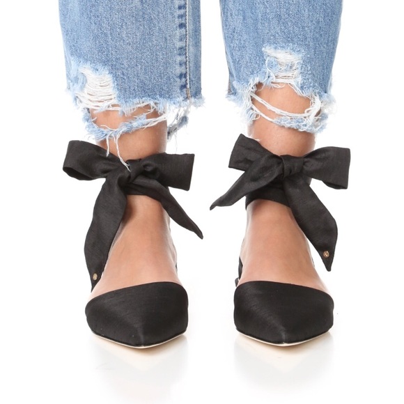Sam Edelman Shoes - 🌟Sam Edelman Brandie Lace-Up Silk Flat, Black🌟